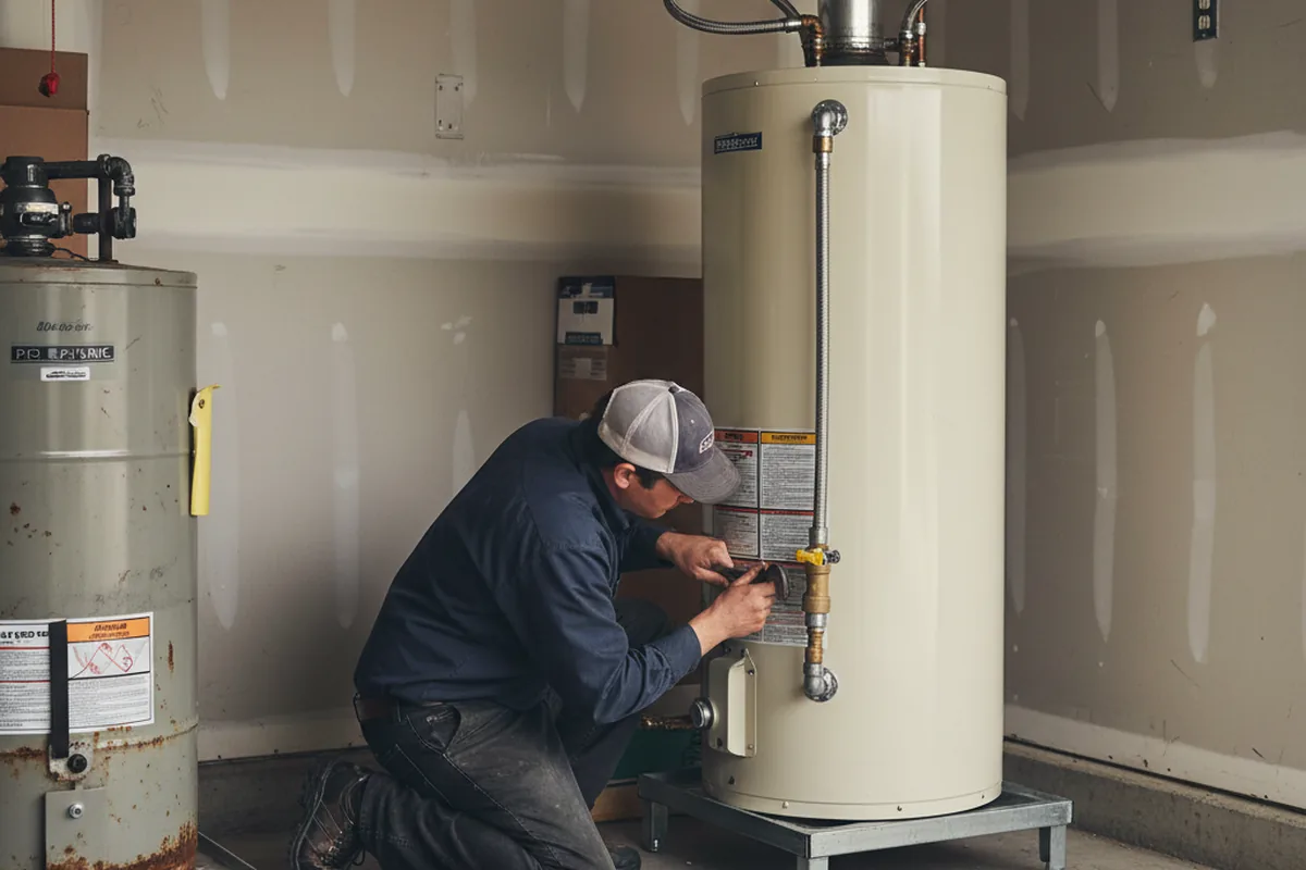 Water heater and shutoff valve replacement in Tahoma