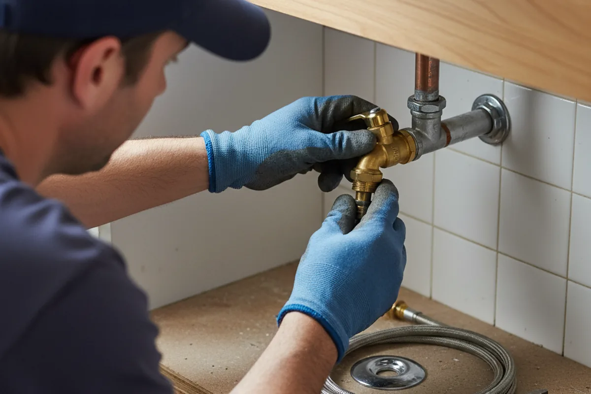 Shutoff valve and fitting work during Emergency Plumbing in Tahoma
